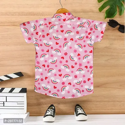 Beautiful Pink Cotton Shirt For Baby Boys-thumb2