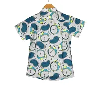 Stylish Multicoloured Cotton Printed Shirt For Boys-thumb1