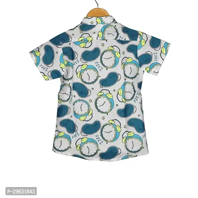 Stylish Multicoloured Cotton Printed Shirt For Boys-thumb2