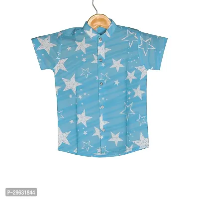 Stylish Multicoloured Cotton Printed Shirt For Boys-thumb0