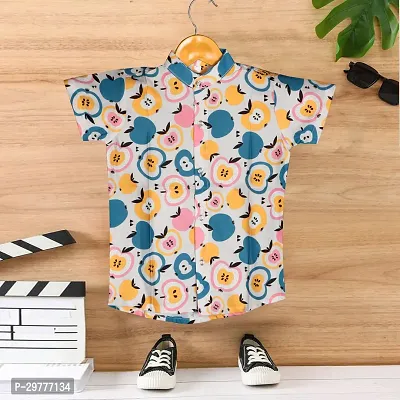 Beautiful Multicoloured Cotton Shirt For Baby Boys-thumb2