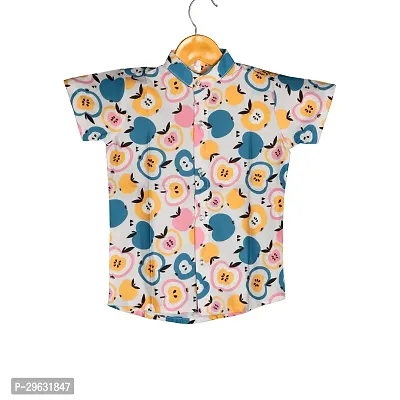 Stylish Multicoloured Cotton Printed Shirt For Boys-thumb0