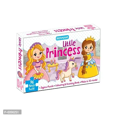Little Princess Jigsaw Puzzle for Kids ndash; 96 Pcs | With Colouring  Activity Book and 3D Model