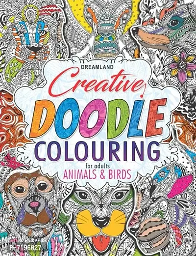 Creative Doodle Colouring - Animals amp; Birds-thumb0