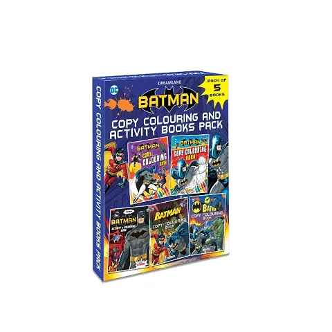 Batman Copy Colouring and Activity Books Pack (A Pack of 5 Books) : Drawing, Painting  Colouring Children Book