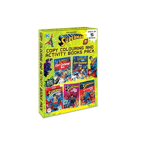 Superman Copy Colouring and Activity Books Pack (A Pack of 5 Books) : Drawing, Painting  Colouring Children Book