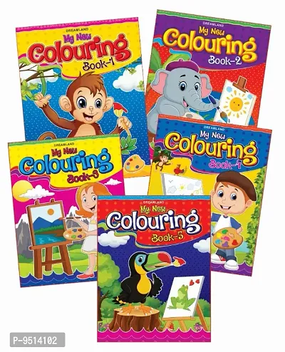 My New Colouring Book - Pack (5 Titles) : Drawing, Painting  Colouring Children Book-thumb0
