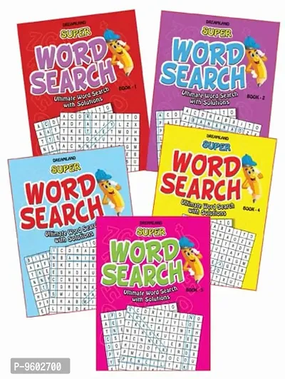 Super Word Search Pack -1 (5 TITLES) : Interactive  Activity Children Book