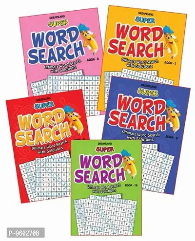 Super Word Search Pack -2  (5 TITLES): Interactive  Activity  Children Book