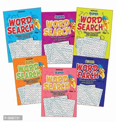 Super Word Search Pack -3 (6 TITLES): Interactive  Activity  Children Book
