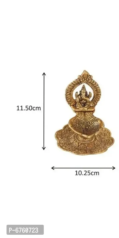 Denique Ganesha Diya Oil Lamp - Diya for Puja Diwali Home Temple Articles Decorati-thumb2