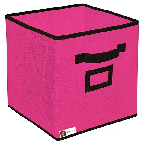 Unicrafts Storage Box Organizer for Clothes, Toys Organizer Files Storage Organiser Pink