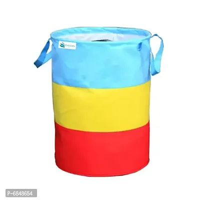Laundry Bag 45 L Durable And Collapsible Laundry Storage Bag With Handles Clothes Toys Storage Foldable Laundry Bag For Dirty Clothes Pack Of 1 Pc Multicolor-thumb0