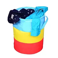Laundry Bag 45 L Durable And Collapsible Laundry Storage Bag With Handles Clothes Toys Storage Foldable Laundry Bag For Dirty Clothes Pack Of 1 Pc Multicolor-thumb1