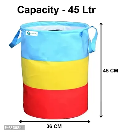Laundry Bag 45 L Durable And Collapsible Laundry Storage Bag With Handles Clothes Toys Storage Foldable Laundry Bag For Dirty Clothes Pack Of 1 Pc Multicolor-thumb3