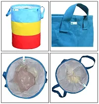 Laundry Bag 45 L Durable And Collapsible Laundry Storage Bag With Handles Clothes Toys Storage Foldable Laundry Bag For Dirty Clothes Pack Of 1 Pc Multicolor-thumb4