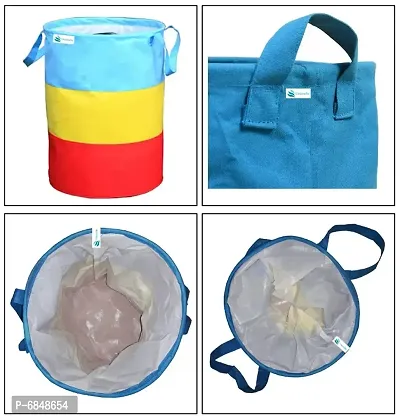 Laundry Bag 45 L Durable And Collapsible Laundry Storage Bag With Handles Clothes Toys Storage Foldable Laundry Bag For Dirty Clothes Pack Of 1 Pc Multicolor-thumb5