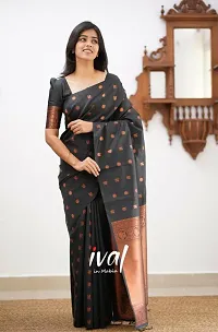 Beautiful Art Silk Saree With Blouse Piece For Women-thumb3