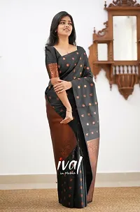 Beautiful Art Silk Saree With Blouse Piece For Women-thumb1