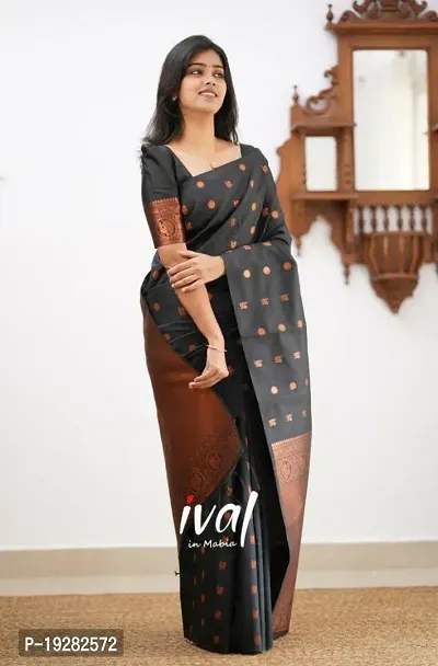 Beautiful Art Silk Saree With Blouse Piece For Women-thumb2