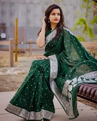 Beautiful Art Silk Saree With Blouse Piece For Women-thumb2