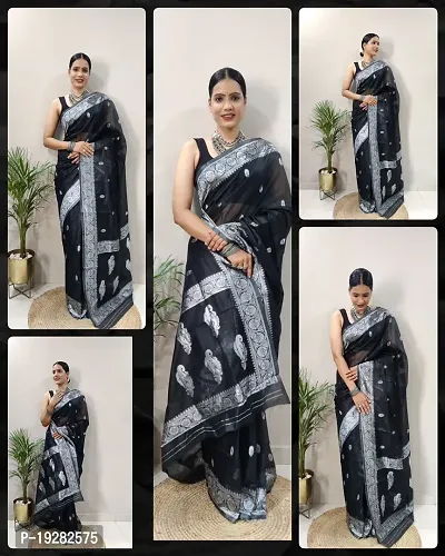 Beautiful Art Silk Saree With Blouse Piece For Women