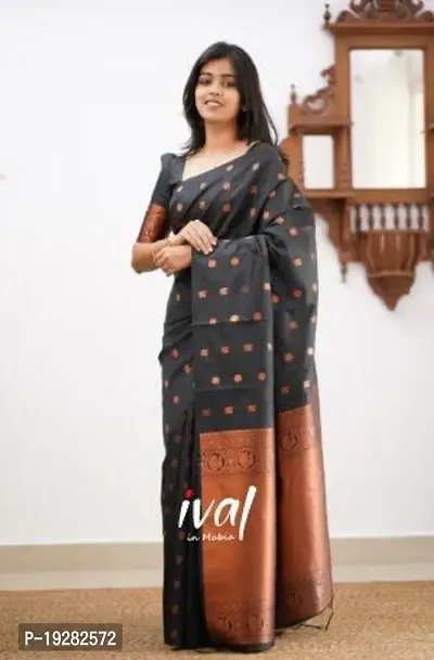 Beautiful Art Silk Saree With Blouse Piece For Women-thumb0