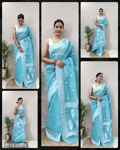 Beautiful Art Silk Saree With Blouse Piece For Women