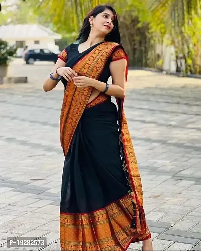 Beautiful Art Silk Saree With Blouse Piece For Women-thumb2