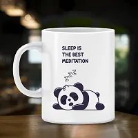 Shopsy Panda Sleep Is The Best Meditation Printed Coffee Ceramic Coffee Mug 350 ml-thumb1