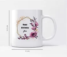 Beautiful Floral Design Name Bhim Printed Ceramic Coffee Mug 325 ml-thumb1