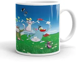 Cartoon For Kids Best Gift For Hasband Valentine Gift 320Ml Multicolor Mug3 Ceramic Coffee Mug 320 ml-thumb2