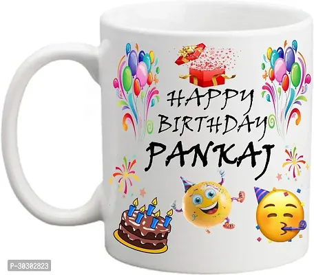 Happy Birthday Pankaj Ceramic Coffee Mug 350 ml-thumb0