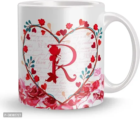 Letter R Print Gift for Friend Ceramic Coffee Mug 320 ml-thumb2