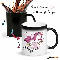 Unicorn Gift for Girls Magical Printed Ceramic Ceramic Coffee Mug 325 ml-thumb1