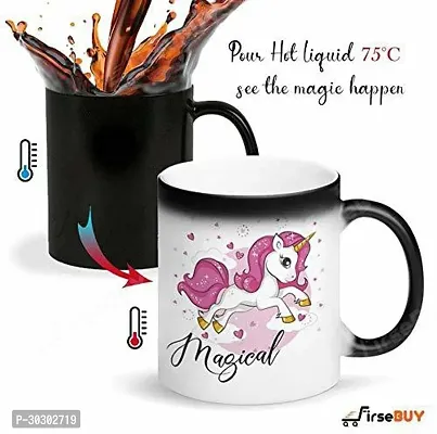 Unicorn Gift for Girls Magical Printed Ceramic Ceramic Coffee Mug 325 ml-thumb2