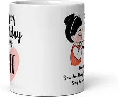 Happy Birthday BFF Printed mug Best Gift for Best Friends Girls Ceramic Coffee Mug 350 ml-thumb1