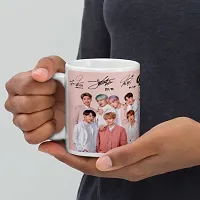 BTS Printed Ceramic Coffee Mug 330 Ml-thumb1