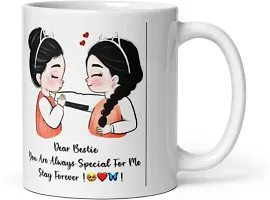 Happy Birthday BFF Printed mug Best Gift for Best Friends Girls Ceramic Coffee Mug 350 ml-thumb2