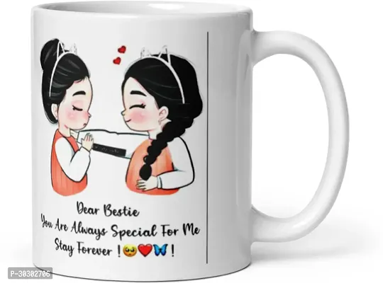 Happy Birthday BFF Printed mug Best Gift for Best Friends Girls Ceramic Coffee Mug 350 ml-thumb3