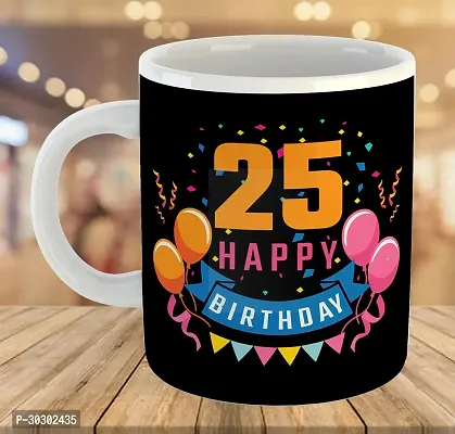 Printed Happy 25th Birthday Cups Best Gifts D470 Ceramic Coffee Mug 325 ml-thumb4