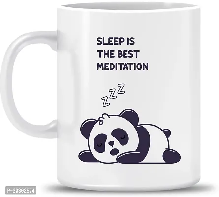 Shopsy Panda Sleep Is The Best Meditation Printed Coffee Ceramic Coffee Mug 350 ml-thumb0