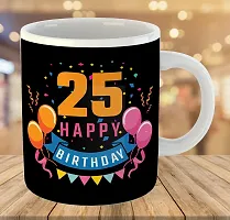 Printed Happy 25th Birthday Cups Best Gifts D470 Ceramic Coffee Mug 325 ml-thumb2