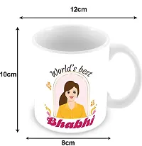 Printed Design of Worlds Best Bhai And Bhabhi for Tea And Coffee Ceramic Coffee Mug 350 ml-thumb1