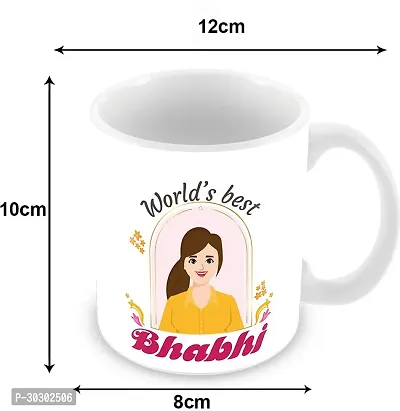 Printed Design of Worlds Best Bhai And Bhabhi for Tea And Coffee Ceramic Coffee Mug 350 ml-thumb2