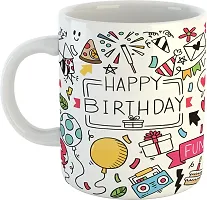 Printed Ceramic Cups Happy Birthday Gifts For Mom Dad Bro Sister D304 Ceramic Coffee Mug 325 ml-thumb1