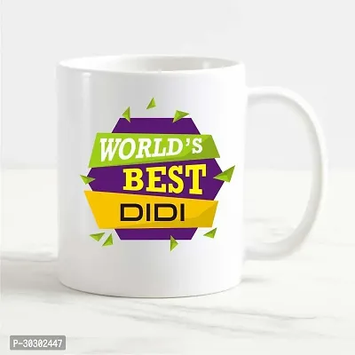 Worlds Best Didi And Worlds Best Jiju Printed Ceramic Coffee Mug 330 ml Pack of 2-thumb2