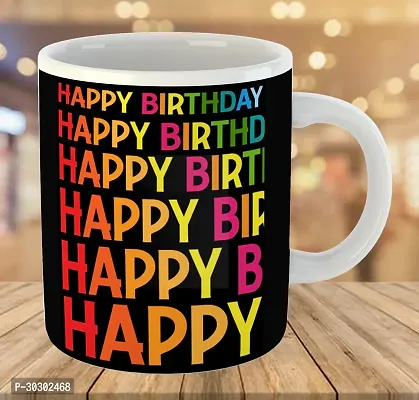 Printed Happy Birthday Cups Best Gifts D317 Ceramic Coffee Mug 325 ml-thumb3