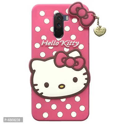 Stylish Trendy Hello Kitty Back Cover For Redmi Poco F1 Soft Silicon Girls Phone Case Cover-thumb3