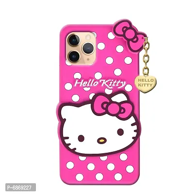 Stylish Trendy Hello Kitty Back Cover For Apple iPhone 11 Soft Silicon Girls Phone Case Cover